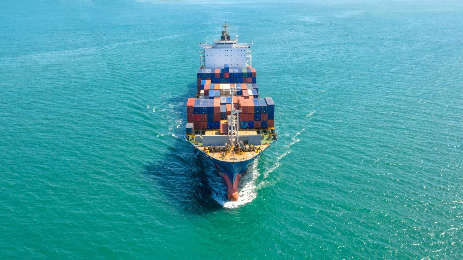 Container Ship at Sea